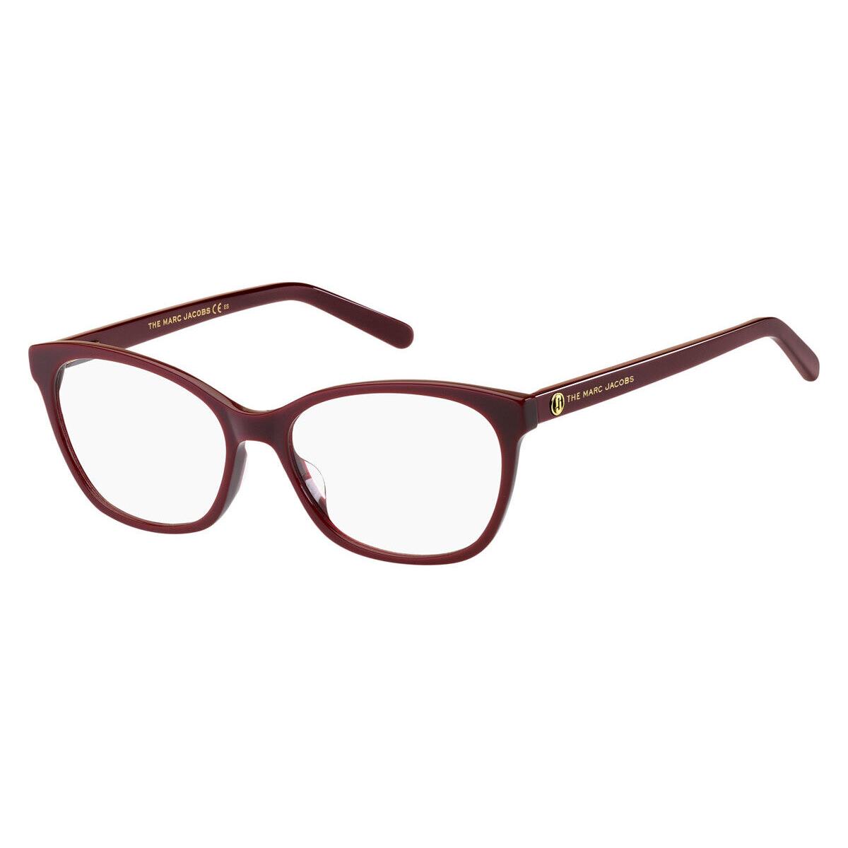 Marc Jacobs 539 Eyeglasses Women Opaline Burgundy Cat Eye 53