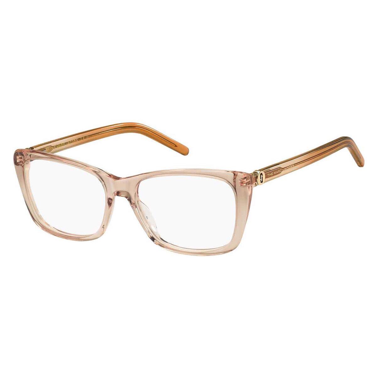 Marc Jacobs 598 Eyeglasses Women Orange Beige Rectangle 54mm