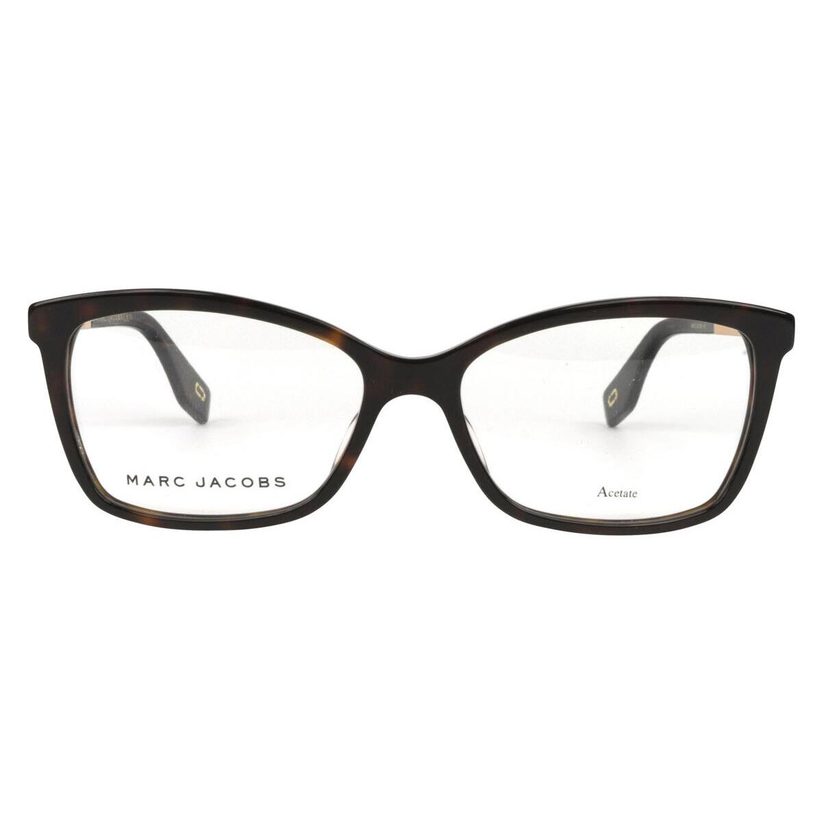 Marc Jacobs 306 Eyeglasses Women 0086 Dark Havana Cat Eye 54