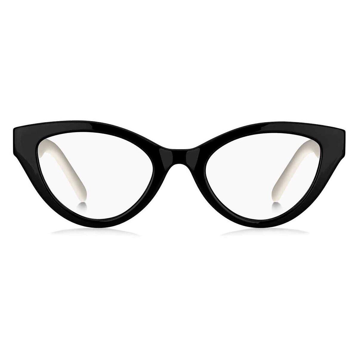 Marc Jacobs Marc 651 Eyeglasses Women Black White Cat Eye 49