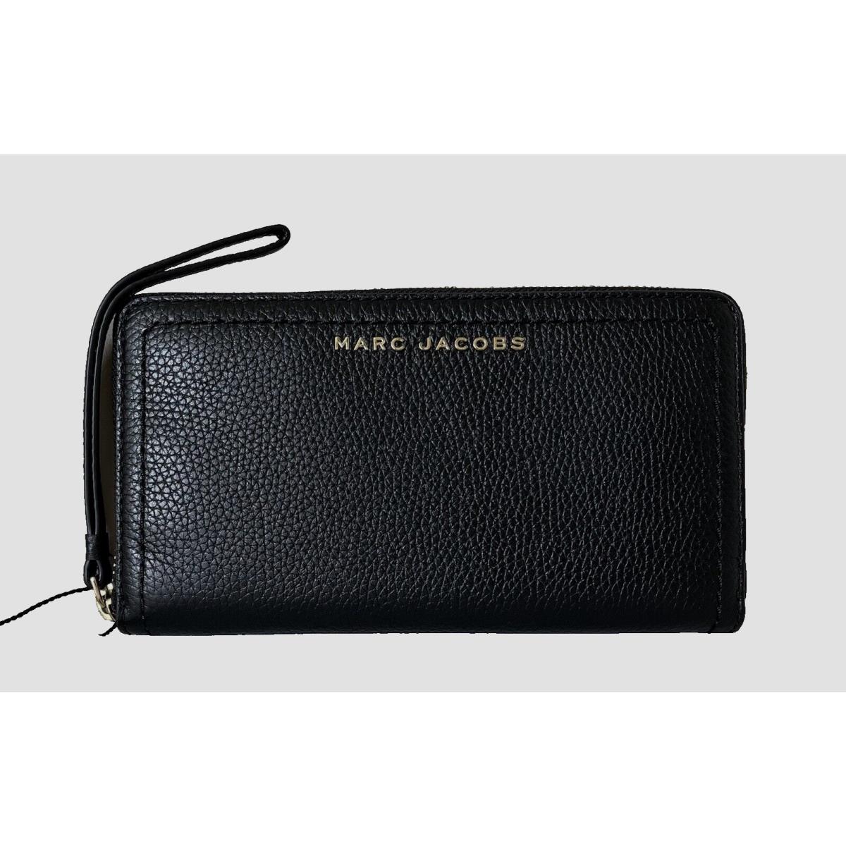 Marc Jacobs The Groove Zip Around Continental Wallet Leather Black