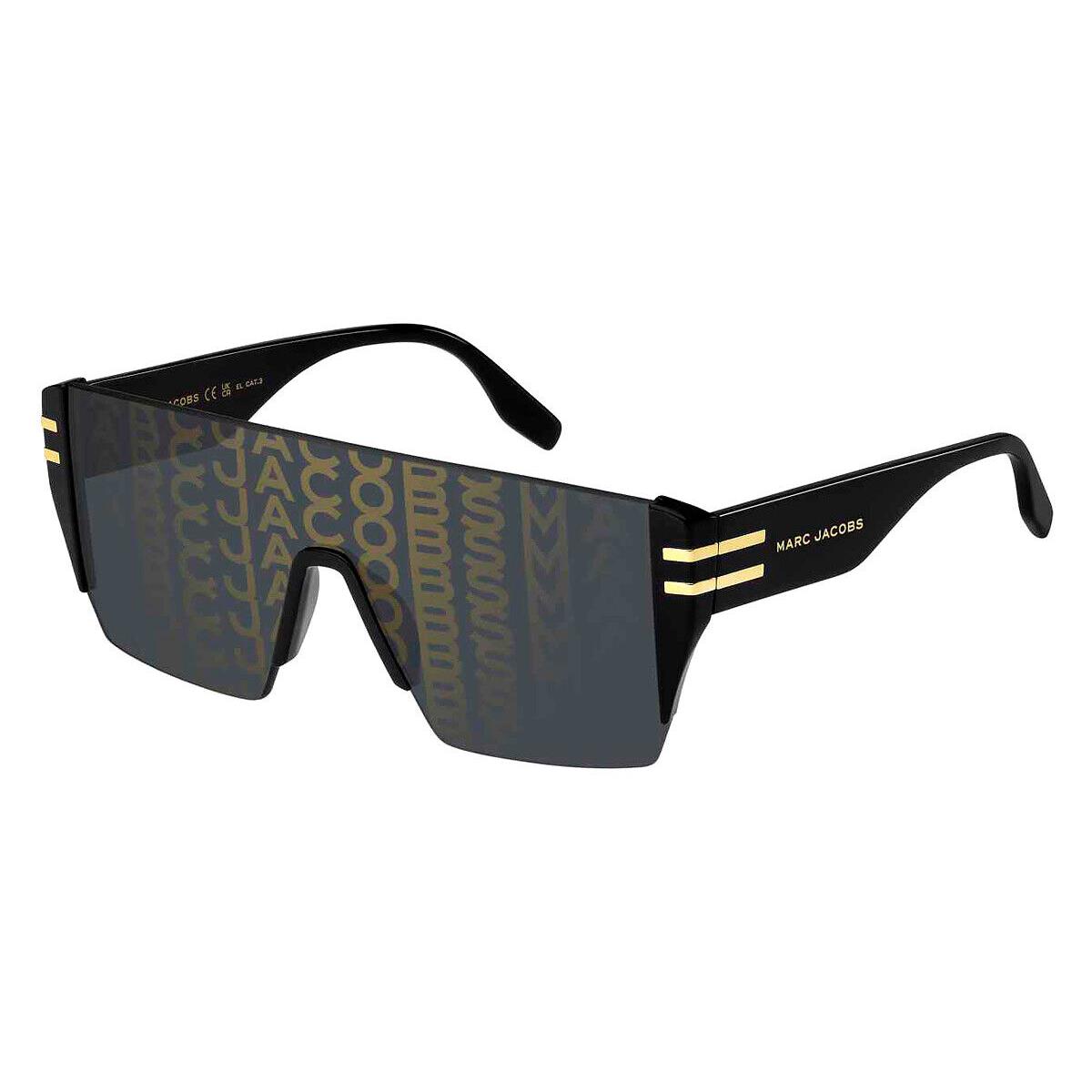 Marc Jacobs Mjb Sunglasses Gold Pattern Black / Gold Decor