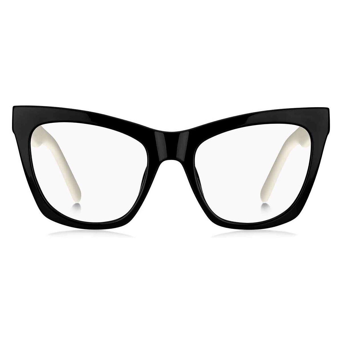 Marc Jacobs Marc 649 Eyeglasses Women Black White Cat Eye 53