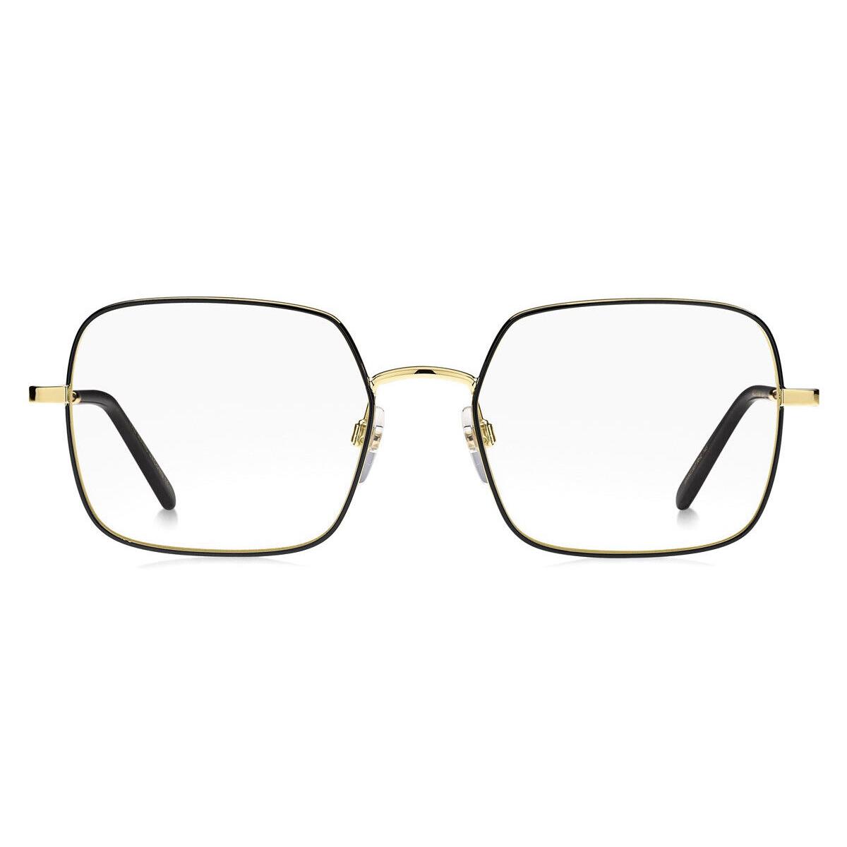 Marc Jacobs 507 Eyeglasses Women 0RHL Gold Black Square 54mm