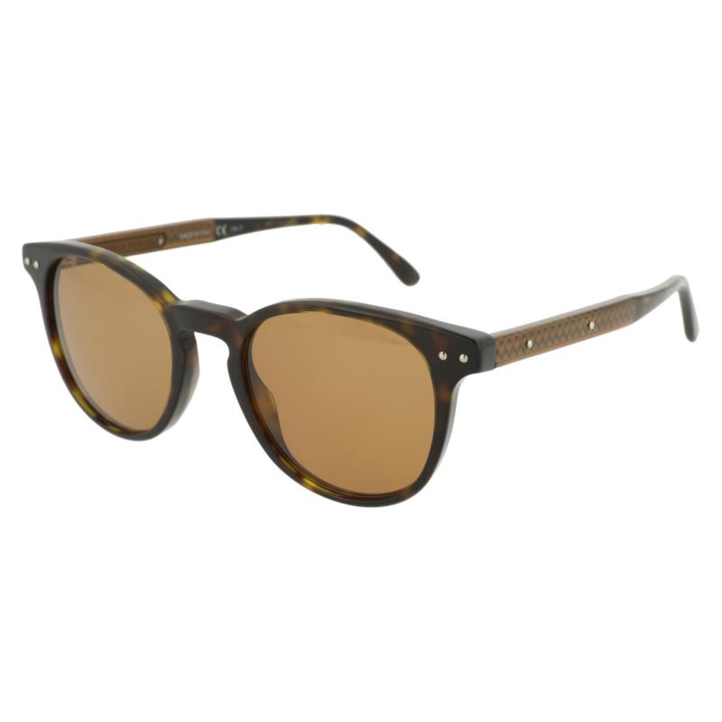 Bottega Veneta BV0128S Dark Havana Brown Sunglasses