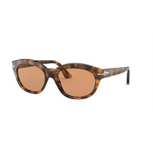 Persol PO3250S 108_53 Caffe` Brown Pillow 55 mm Women`s Sunglasses - Frame: , Lens: Brown