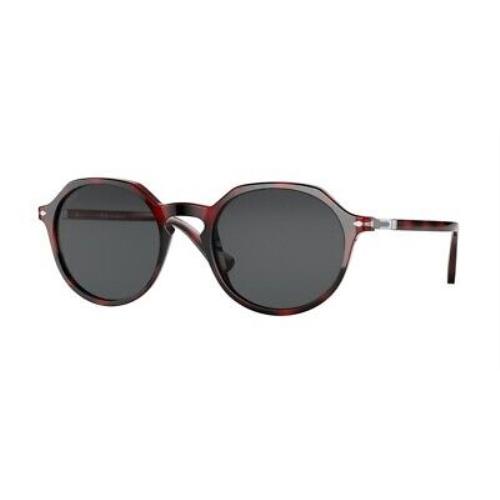 Persol PO3255S 1100B1 Square Red Dark Grey 51 mm Unisex Sunglasses