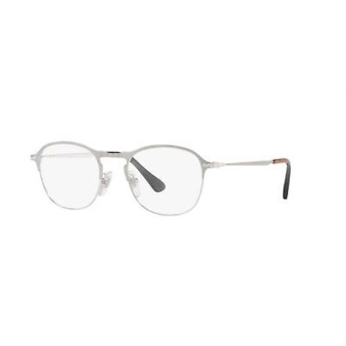 Persol PO7007V 1068 Matte Silver Silver Demo Lens Square 49 mm Men`s Eyeglasses