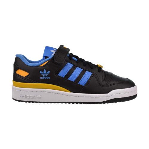Adidas Forum Low Men`s Shoes Black-pulse Blue-collegiate Gold FZ5890 - Black-Pulse Blue-Collegiate Gold