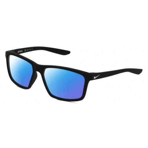 Nike Valiant-MI-010 Unisex Designer Polarized Sunglasses Black White 60mm 4 Opt Blue Mirror Polar