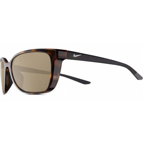 Nike Sentiment-220 Women`s Polarized Sunglasses Brown Tortoise Havana 56mm 4 Opt Amber Brown Polar