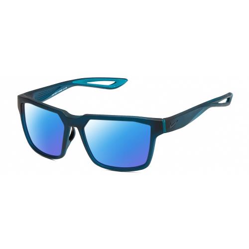 Nike Fleet-R-EV099-442 Men`s Polarized Sunglasses Navy Blue Turquoise 55mm 4 Opt
