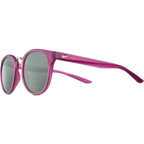 Nike Revere-EV1156-660 Women`s Polarized Bifocal Sunglasses Purple Gunmetal 51mm Grey