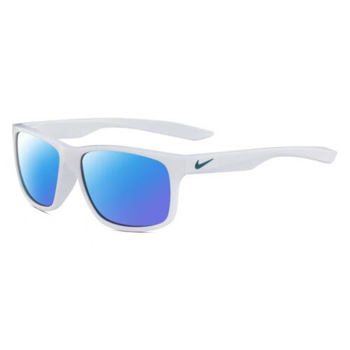 Nike Essent-Chaser-103 Unisex Polarized Sunglasses in White Green 59mm 4 Options Blue Mirror Polar