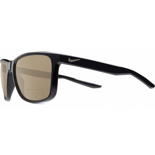 Nike Essent-Endvor-EV1122-001 Unisex Polarized Bifocal Sunglasses in Black 57 mm Brown