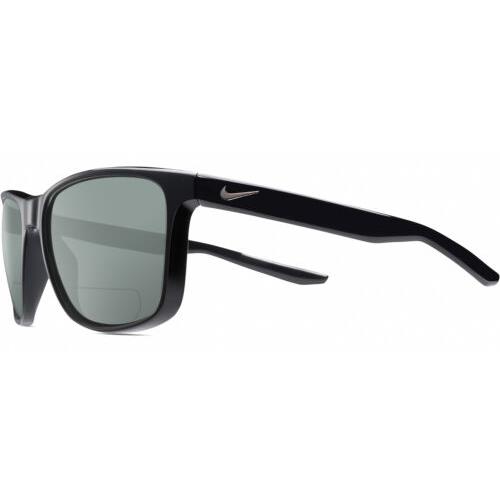 Nike Essent-Endvor-EV1122-001 Unisex Polarized Bifocal Sunglasses in Black 57 mm Grey