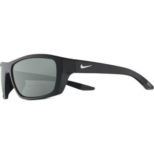 Nike Brazn-Boost-P-CT8177-060 Men`s Polarized Bifocal Sunglasses Grey White 57mm