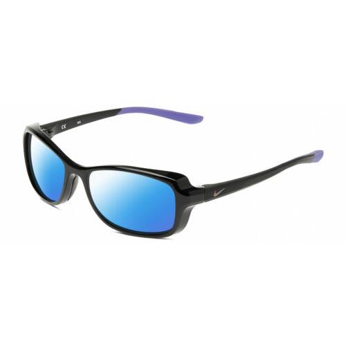 Nike Breeze-CT8031-010 Women`s Polarized Sunglasses Black Purple 57 mm 4 Options Blue Mirror Polar