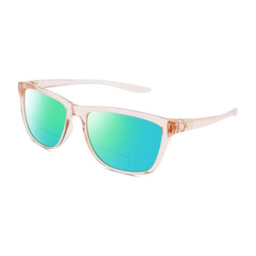 Nike City-Icon-M-DJ0889-664 Unisex Polarized Bifocal Sunglasses Pink Orange 56mm Green Mirror
