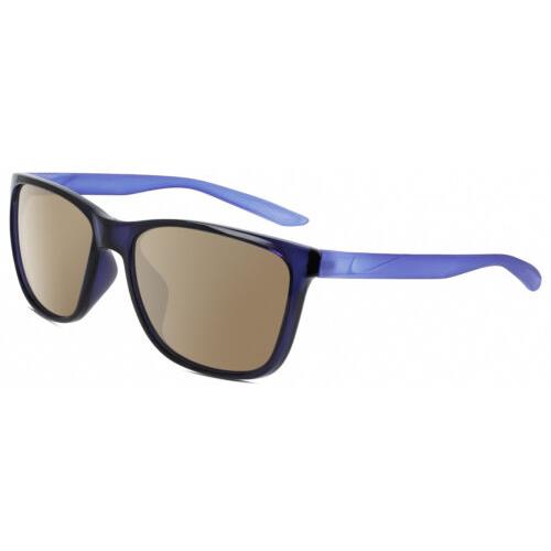 Nike Dawn-Ascent-556 Unisex Polarized Sunglasses Navy Blue Purple 57mm 4 Options Amber Brown Polar