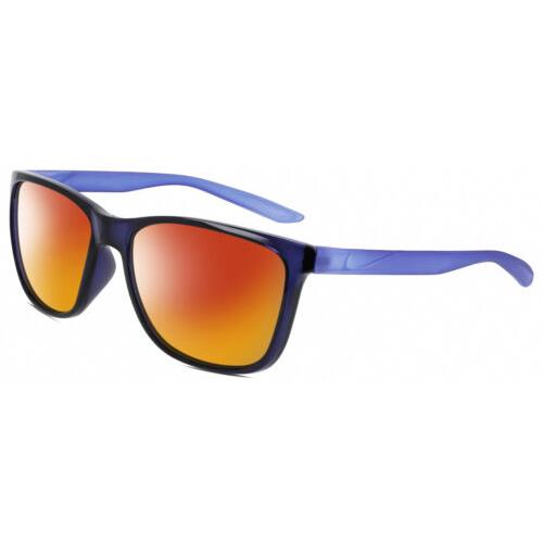 Nike Dawn-Ascent-556 Unisex Polarized Sunglasses Navy Blue Purple 57mm 4 Options Red Mirror Polar