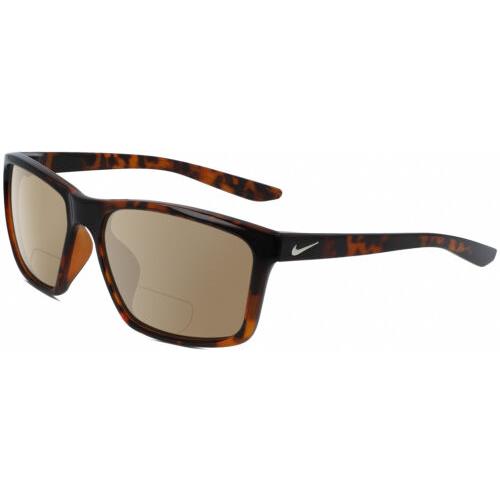 Nike Valiant-CW4645-220 Unisex Polarized Bifocal Sunglasses Brown Tortoise 60 mm Brown