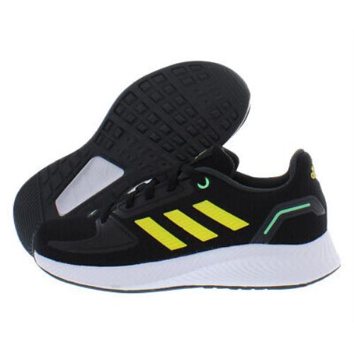 Adidas Runfalcon 2.0 Boys Shoes Size 11 Color: Black/yellow