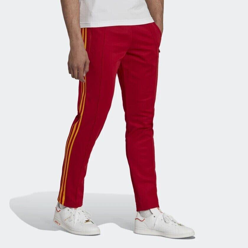 Adidas HK7401 Beckenbauer Track Pantsteam Power Red Slim Tapered - 2XL