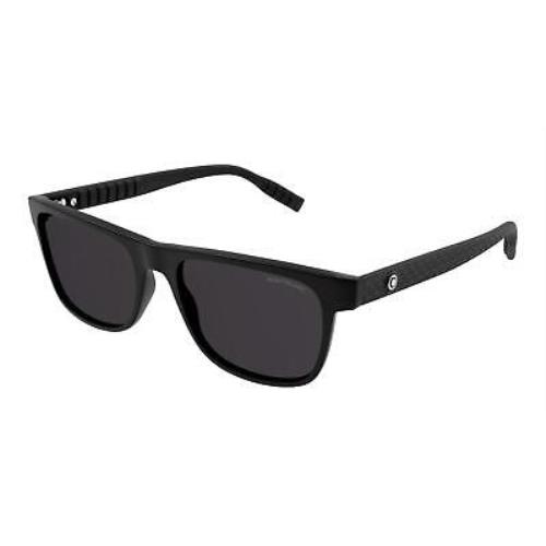 Montblanc Smart Sporty MB 0209S Sunglasses 004 Black