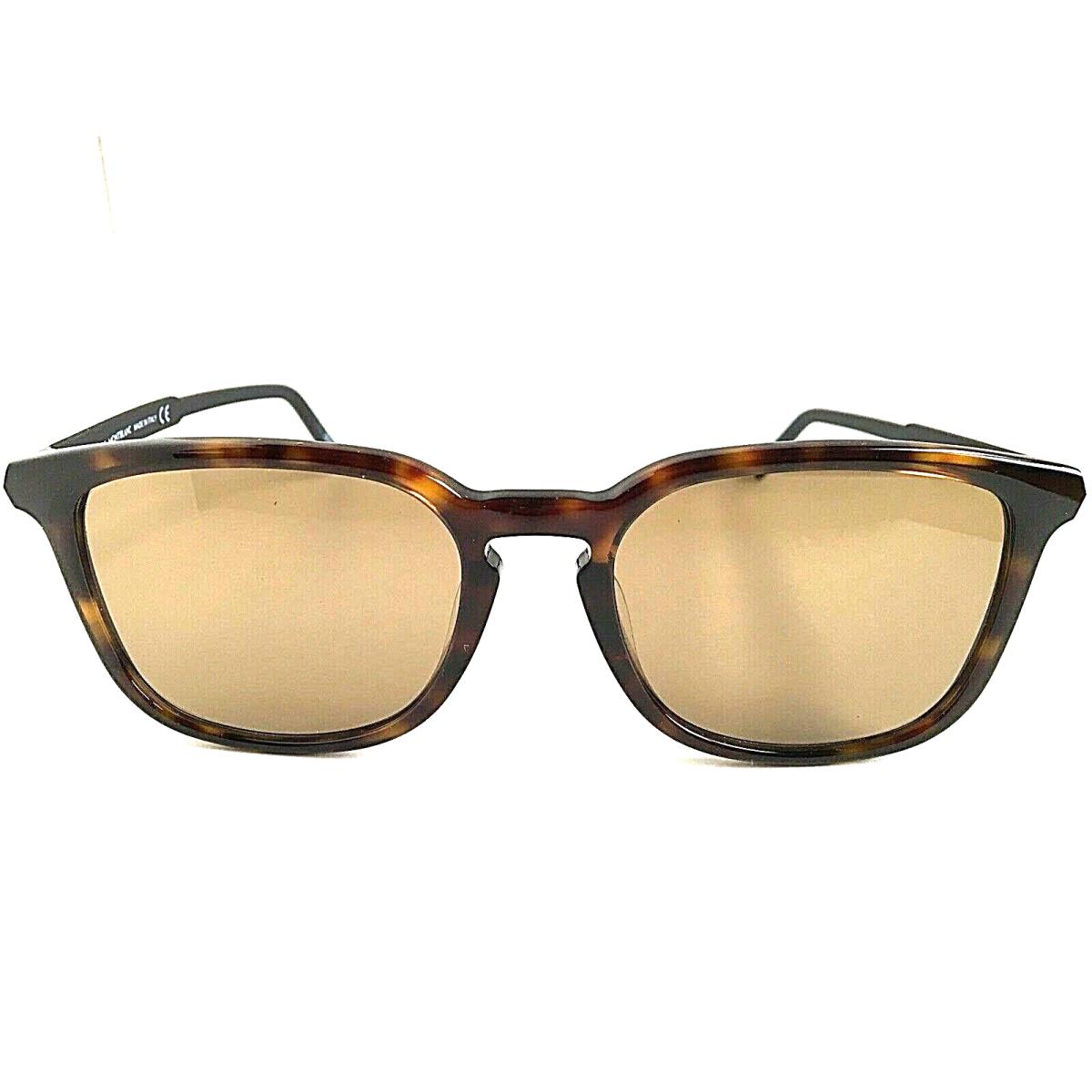 Montblanc 55mm Tortoise Brown Men`s Sunglasses