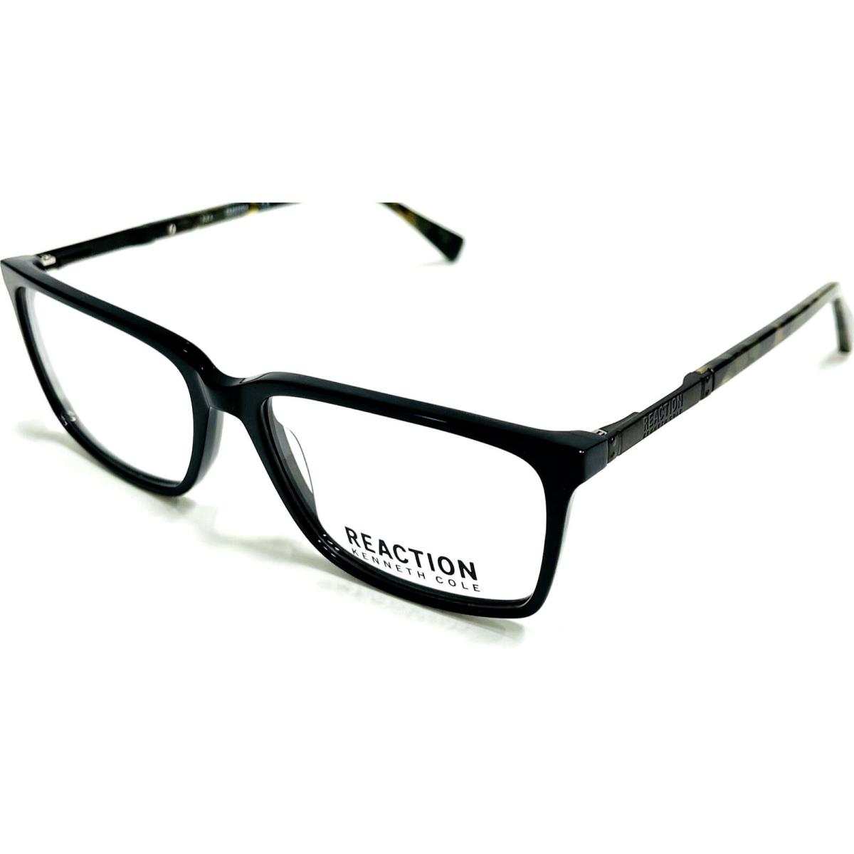 Kenneth Cole Reaction KC0870-001-56 Shiny Black Eyeglasses