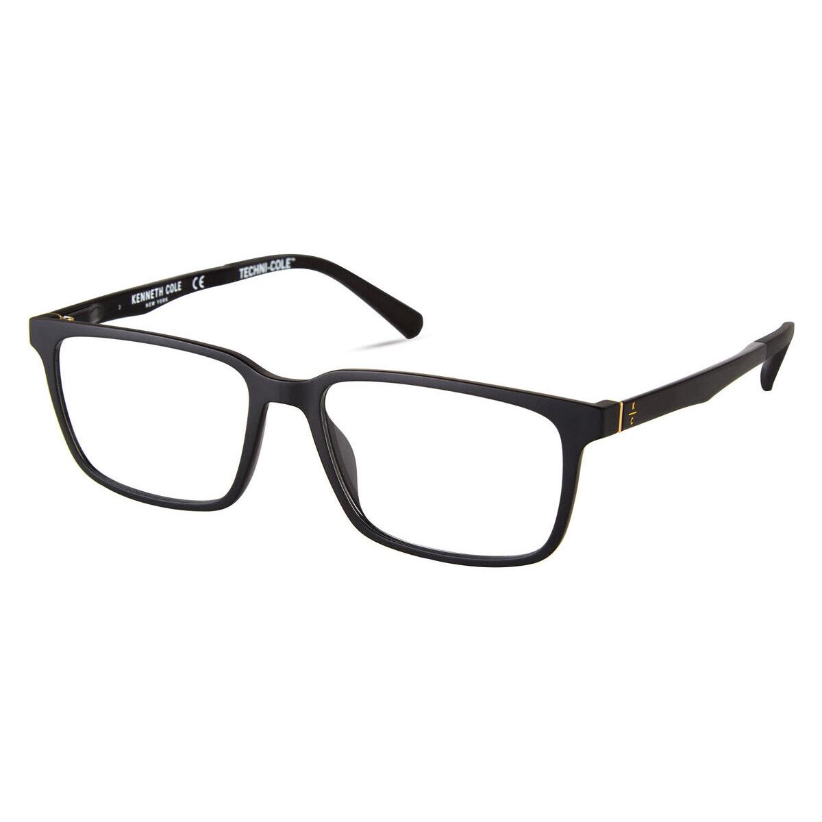 Kenneth Cole KC0341 Eyeglasses Men Matte Black Rectangle 55mm