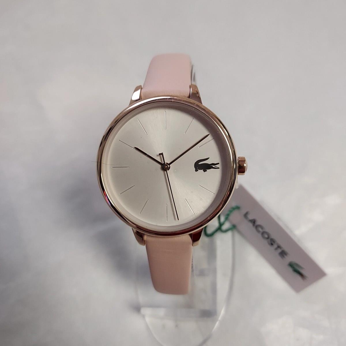 Lacoste Ladies 2001101 Watch Rose Gold with Pink Leather Strap