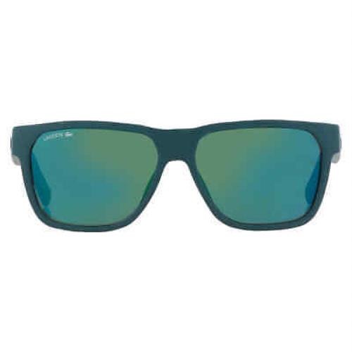 Lacoste Green Square Men`s Sunglasses L867S 315 57 L867S 315 57