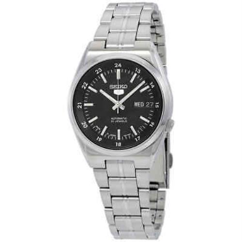 Seiko Series 5 Automatic Date-day Black Dial Men`s Watch SNK567J1