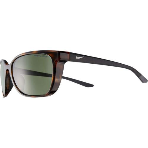 Nike Sentiment-220 Women Square Sunglasses Brown Tortoise Havana Black/grey 56mm