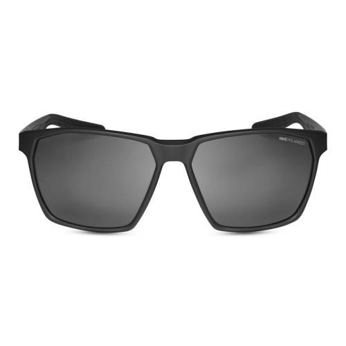 Nike Maverick-P-EV1097-001 Unisex Square Sunglasses in Black/polarized Grey 59mm