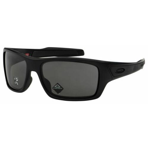 Oakley Turbine Matte Black Polarized 63 mm Men`s Sunglasses OO9263 62 63 - Black, Frame: MATTE BLACK, Lens: PRIZM GREY POLARIZED