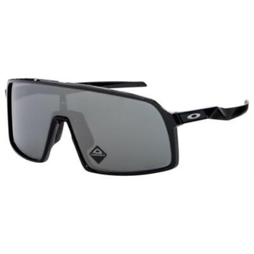 Oakley Sutro Polished Black/prizm Black Iridium 37mm Shield Sunglasses OO940601 - Polished Black/Prizm Black Iridium, Frame: Polished Black, Lens: Prizm Black Iridium