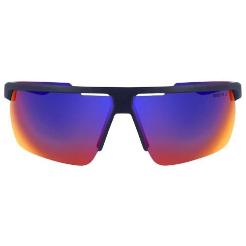 Nike Windshield-CW4662-451 Men`s Sunglasses Navy Blue/red Mirror Field Tint 75mm