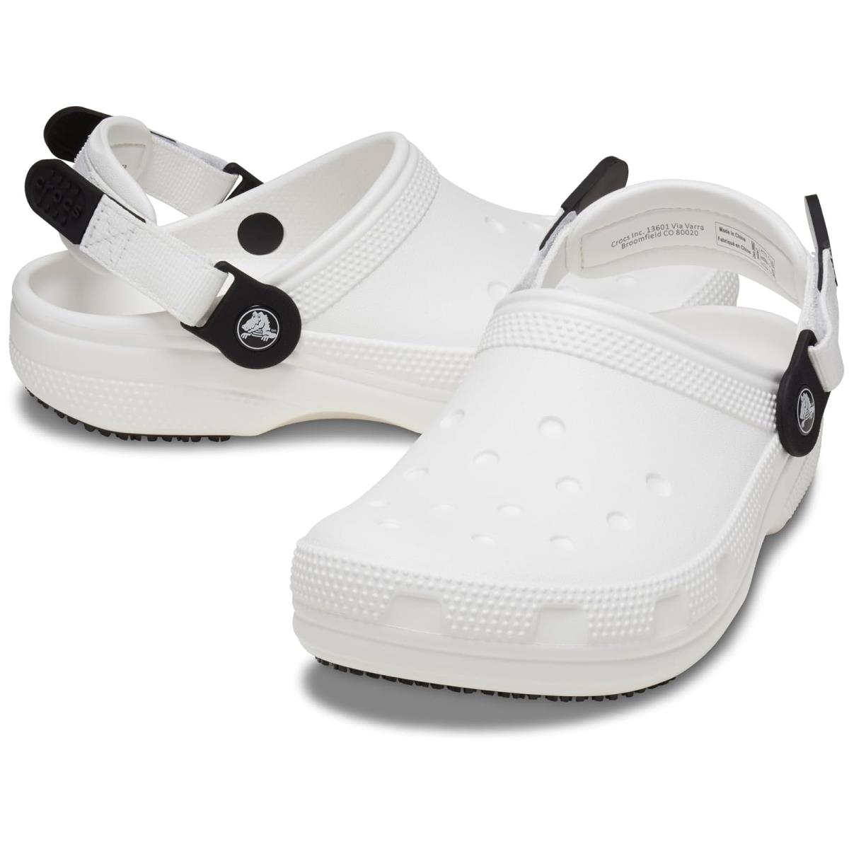 Unisex Boots Crocs Classic Work Clog - White