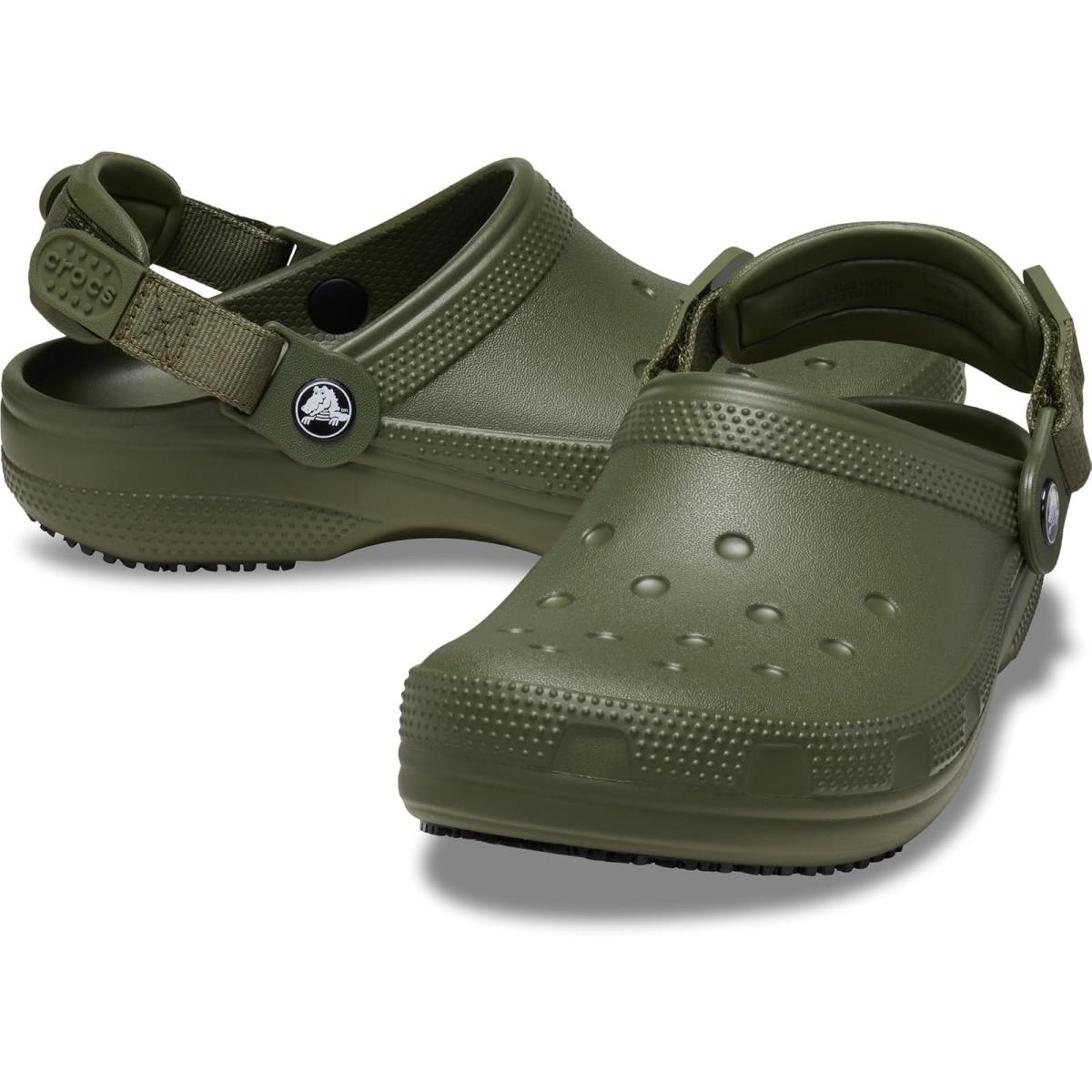 Unisex Boots Crocs Classic Work Clog Army Green