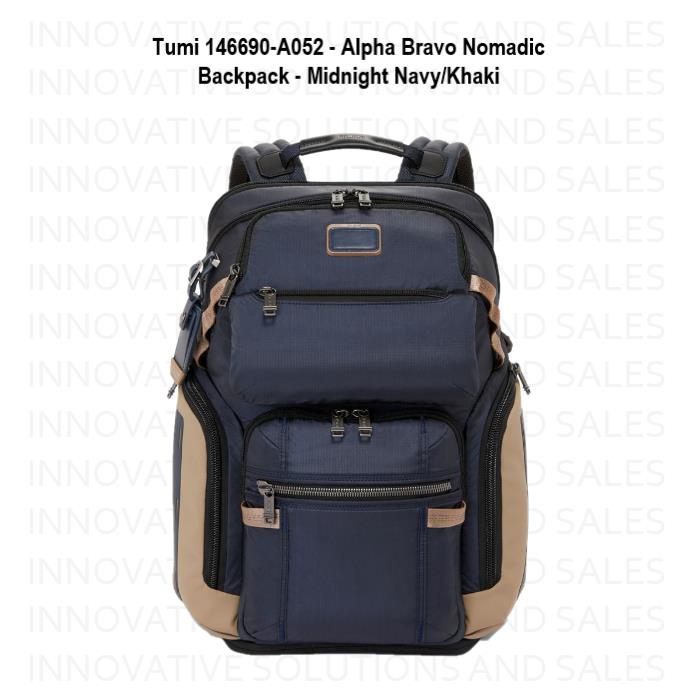 Tumi 146690-A052 - Alpha Bravo Nomadic Backpack - Midnight Navy/khaki - Blue