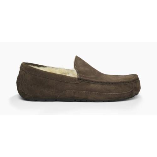 Ugg Alder Men`s Suede Slipper Expresso Brown Size 8 Shoes