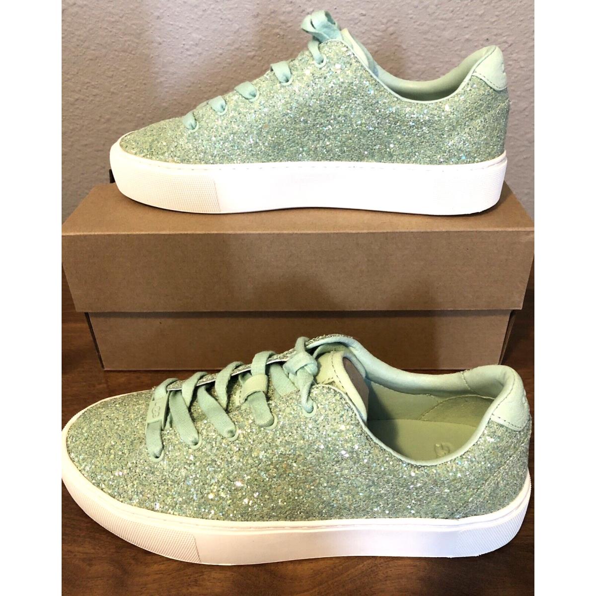 Ugg Shoes Women`s Size 6.5 Zilo Chunky Glitter Green Sneaker