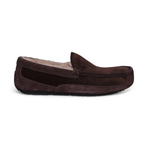 Ugg Ascot Corduroy II Stout Suede Sheepskin Moccasin Men`s Slippers Size US 10