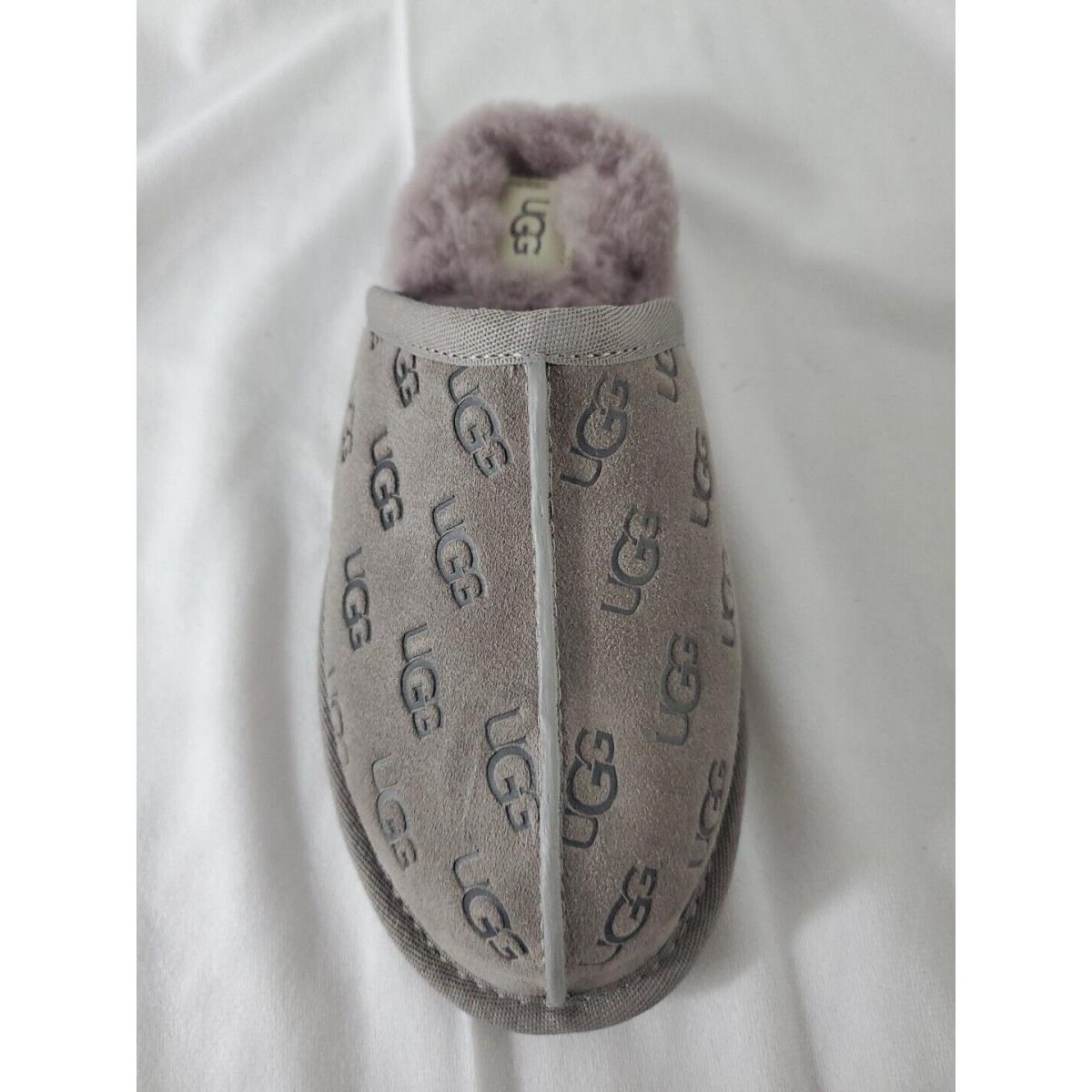 Ugg Women`s Pearle Embossed Logo Slippers Size 6 - Gray