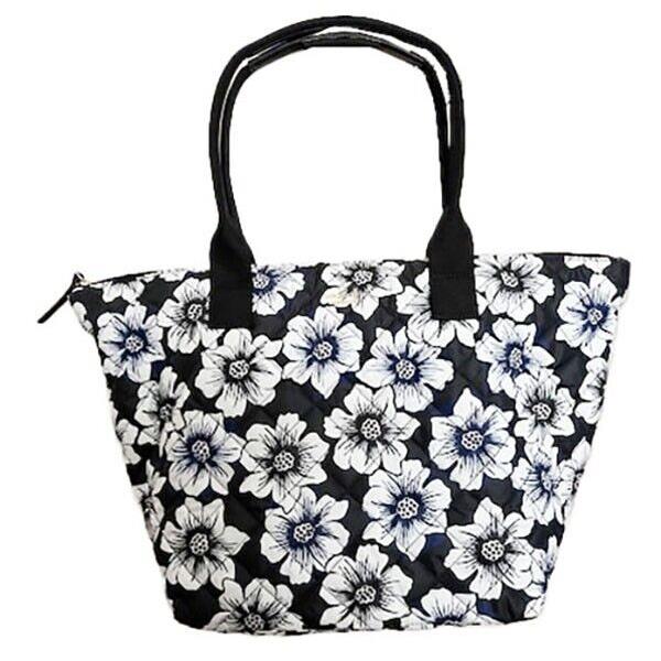 Kate Spade Ridge Kirby Quilted Nylon Ligthweige Top Zip Tote Bag Floral Cute