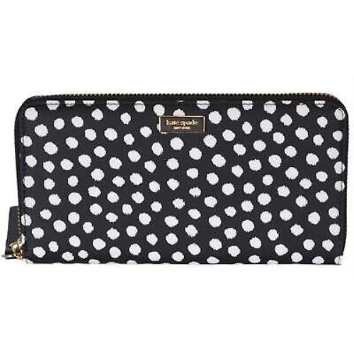 Kate Spade Shore Street Lacey Zip Around Dot Clutch Wallet