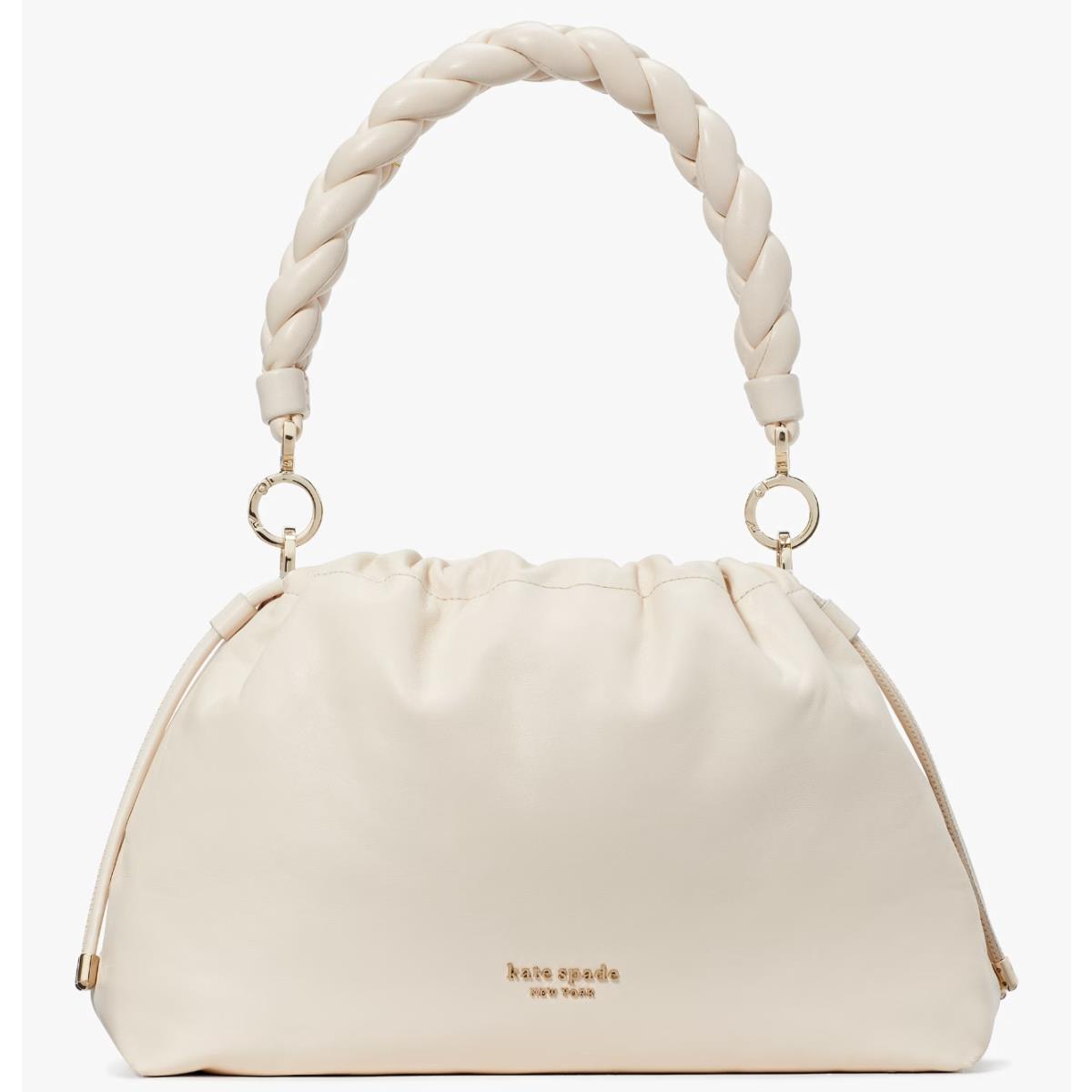 Kate Spade Meringue Large Shoulder Bag Off White Leather Purse KB926 FS